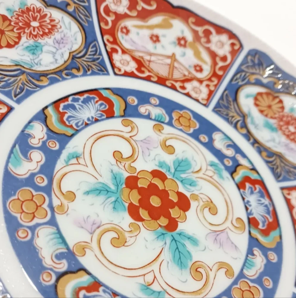 Vintage Showa Imari Japanese Round Platter